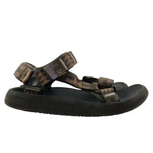Teva Men's Size 9 Original Universal Premier Brown Hook & Loop Outdoor Sandals